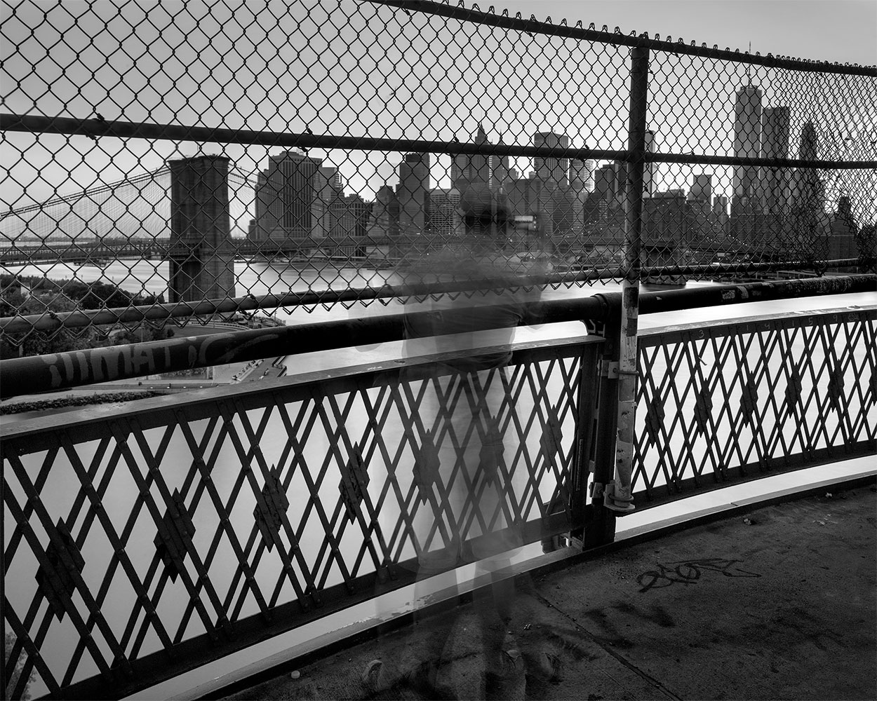 MATTHEW PILLSBURY » Joe on the Manhattan Bridge, New York, 2015